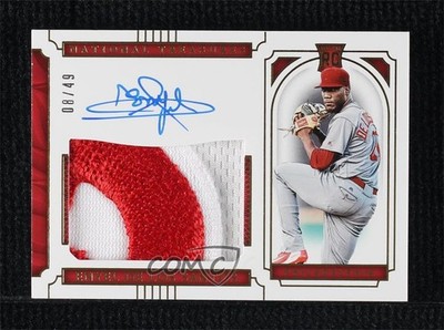 2019 Panini National Treasures Gold 8/49 Enyel de los Santos Rookie Auto RC 0yn1