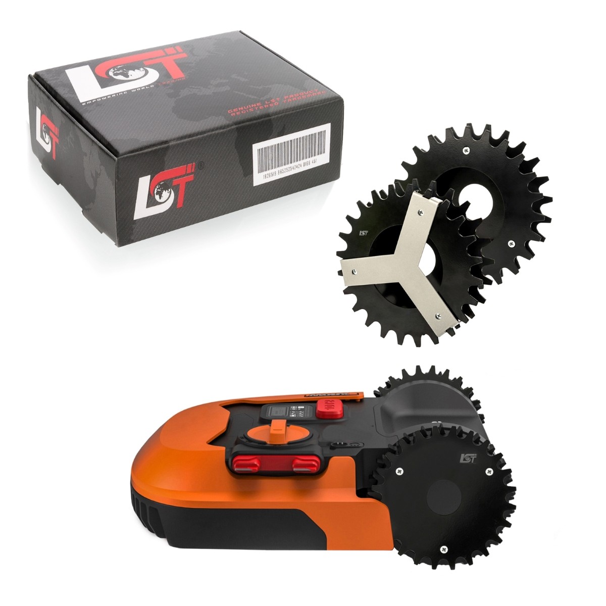 Spikes Robot Lawn Mower Traction Improvement Ø205 x 40mm for WORX LANDROID