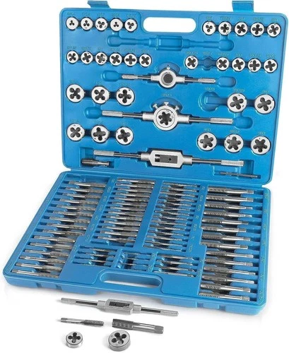 FAHKNS Metric Tap and Die Set 110 PCS M2-M18 Rethreading Screw Kit - product listing photo