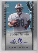 2006 Upper Deck Rookie Debut Signatures Gerald Riggs Jr #225 Auto 2u3