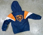 Vintage 1990s Chicago Bears Starter NFL Pro Line hooded half-zip pullover Kids M