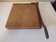 Vintage Ingento Guillotine Paper Cutter No. 4 13.75" W x18.25" L Tested/Works