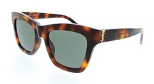 Saint Laurent SL M156-001 Havana Square Womens Sunglasses