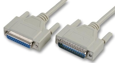 PRO SIGNAL - 25 Pin D-Sub (DB25) Female to Male Lead, 2m