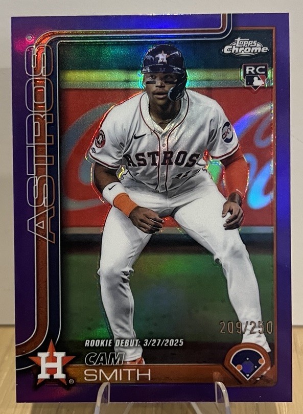 2025 Topps Chrome Update - Cam Smith #USC19 Purple Refractor /250 (RC)