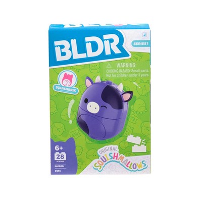 Squishmallows BLDR Buildable Figure Ingred the Purple Cow [BRANDNEU]