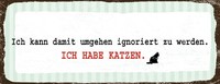 Holzschild 10X27 Cm Ignoriert Werden Katze Deko Geschenk Schild
