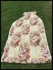 Vintage Art Deco Floral Fabric, 11 Yards Never Used, Hand Print Buckingham — photo 4