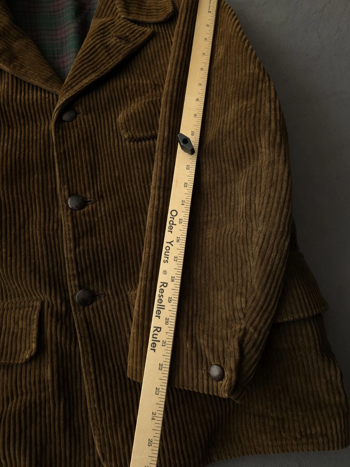 Vintage 1960s Camox Confezioni Brown Corduroy Barnstormer Work Jacket Men's L - product detail image 16