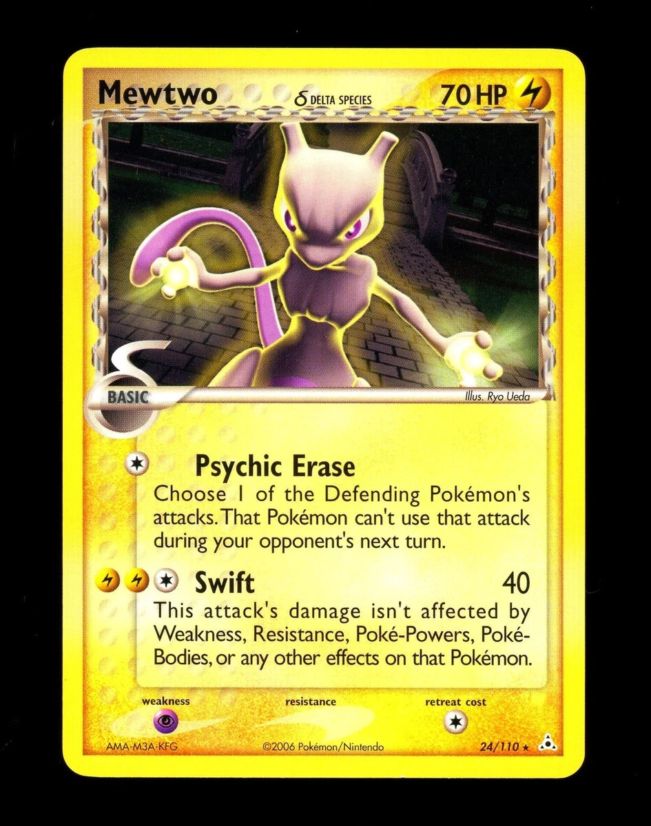 Mewtwo Pokémon TCG Rare Base Set Individual Collectible Card Game Cards for  sale