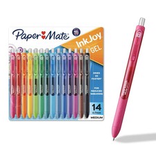 Paper Mate InkJoy Pens, Gel Pens, Medium Point 0.7 mm , Assorted, 14 Count