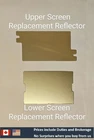 GAME & WATCH Reflector Part Silver Film Laser Cut Like Original Multi Screen Set