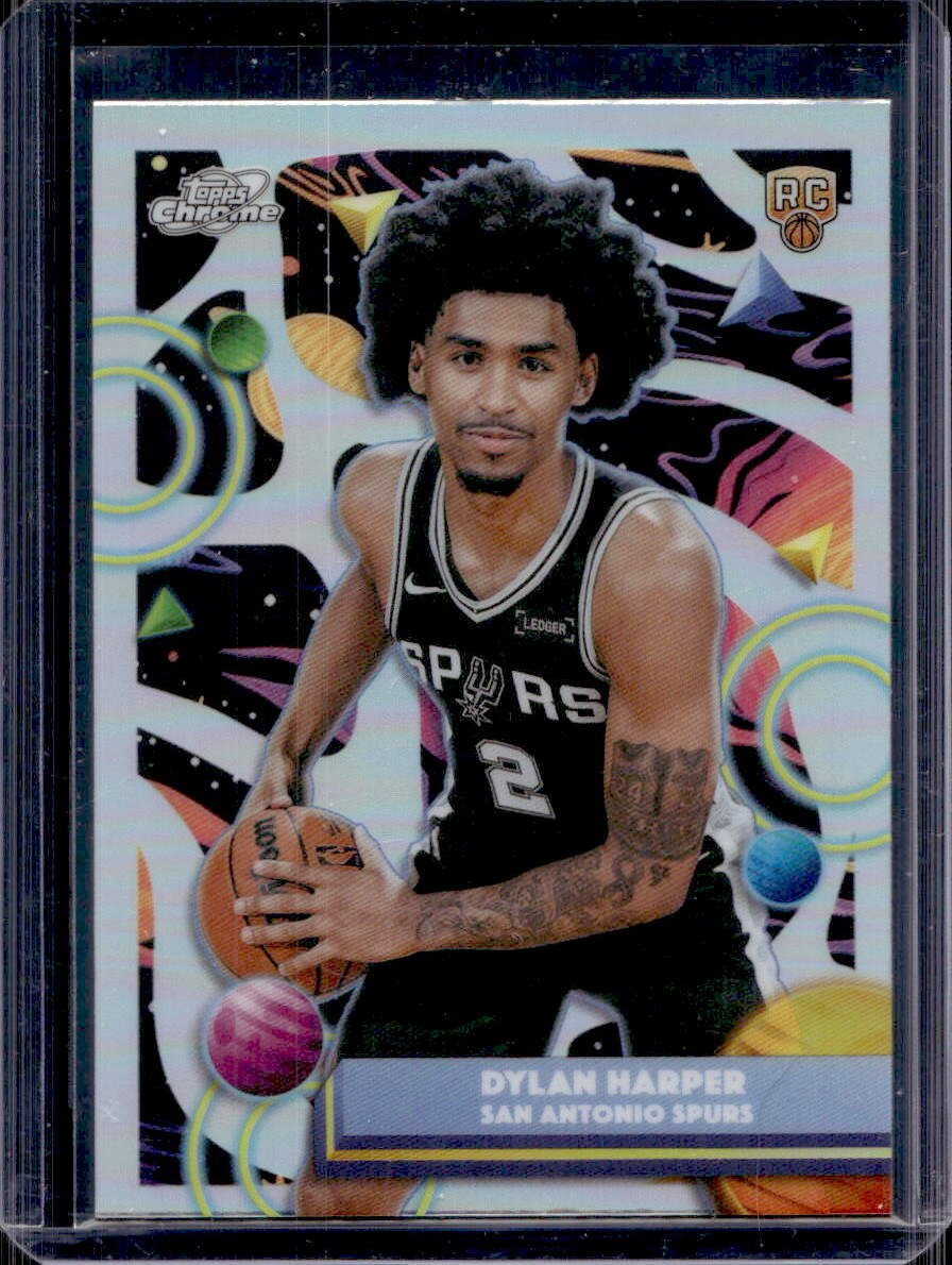 Dylan Harper 2025-26 Topps Chrome Cosmic #186 Rookie Refractor