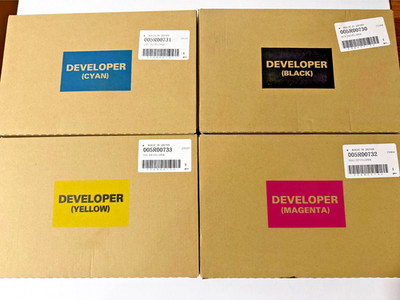Xerox C60 Developer powder set CMYK. New OEM Sealed