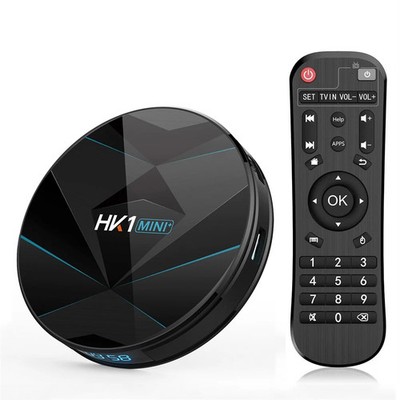 HK1MINI+ Android 9.0 RK3318 Quad Core Bluetooth-compatible TV Box WiFi Media