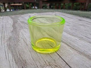 Vaseline Glass Cup or Cap to Lamp