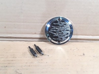 Harley Joker Machine Flame 2 Hole Points Ignition Cover Ironhead Evo Sportster 