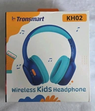 Tronsmart KH02 Wireless Kids Headphone with Microphone Blue New In Box
