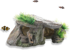 Aquarium Cave for Fish 5.5 X 2.9 X 2.9'' Resin Natural Fish Tank Rocks Decor w