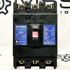 Mitsubishi NF225-CP 125A 3P 600VAC No-Fuse Molded Case Circuit Breaker