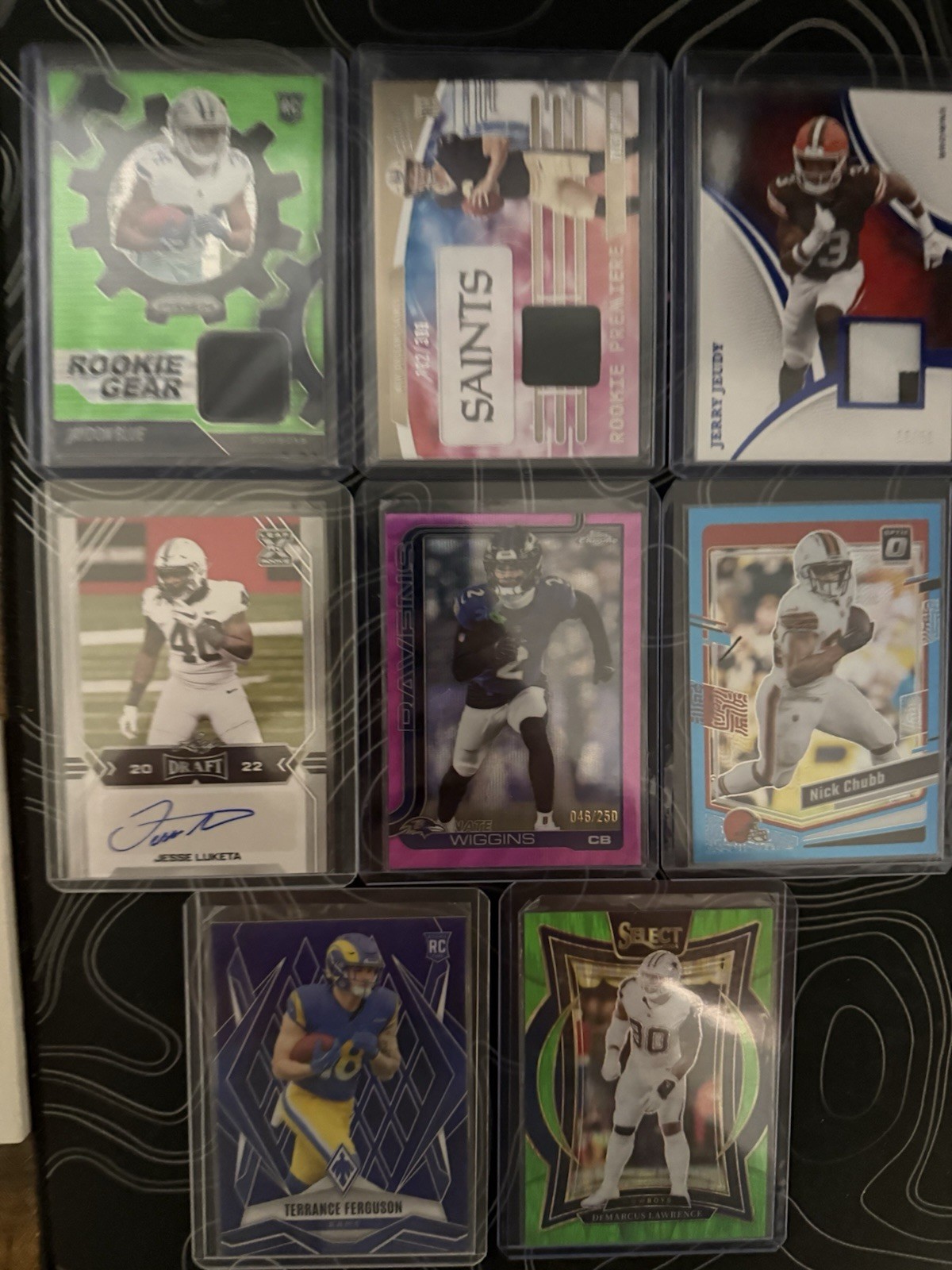8 card lot numbered, patch, auto