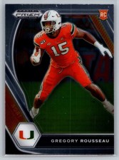 Gregory Rousseau 2021 Panini Prizm Draft Picks  #144 Rookie
