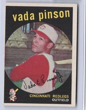 1959 Topps Vada Pinson #448 - Reds - Ex+ - S7028