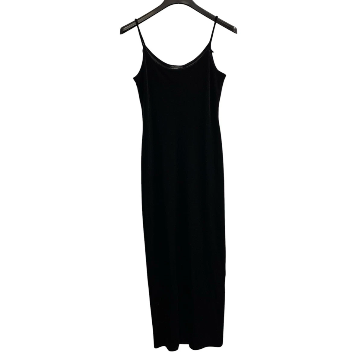 onyx nite dresses black Vintage Nites Dress Women 6 Velvet Maxi Slip Back Slit Whimsigoth Y2K Nwt Bundle For A restockfee5 Dyspnea Paris The Charleston Size:L (12)