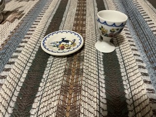 Milwaukee Road Railroad Dining Car Traveler Butter Pat & Single Egg