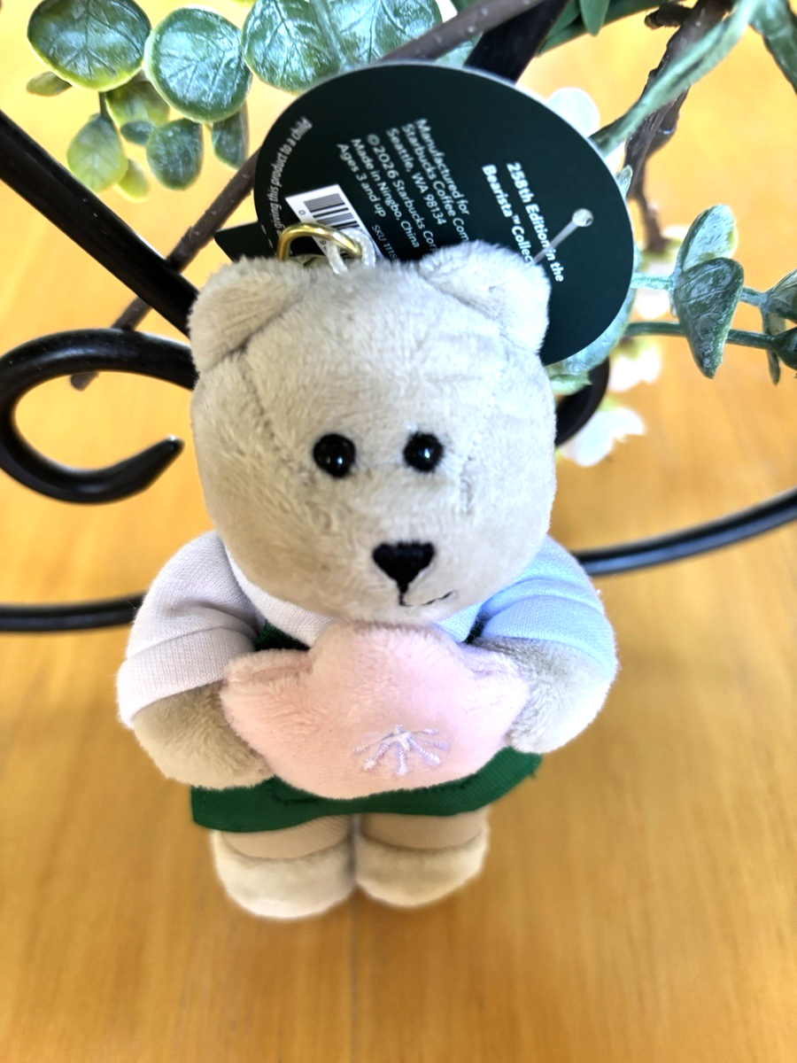 Starbucks Limited Edition Bearista Keychain 2026 - Plush Bear