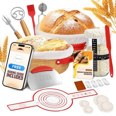 Sourdough Starter Kit, Sourdough Bread Baking Supplies, Sourdough Kit Home an...