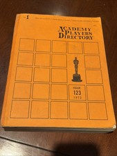 Academy Players Directory, Issue 123 (1972) Part 1 Rare Book Kim Novak B-4326