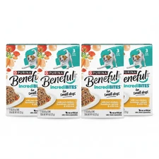 4 Pack Purina Beneful Incredibites Wet Food Small, Adult Dog Total 9 Oz (255g)