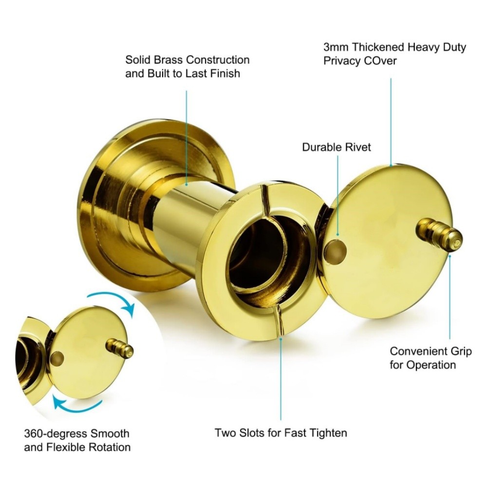 220 Degree Peephole Door Viewer Security Peep Hole Hardware