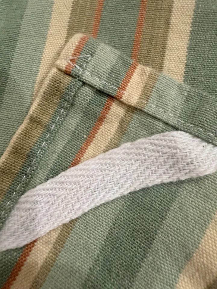 Juego de 4 toallas de té de cocina Park Designs verde beige a rayas 25x18 pulgadas Foto 4 de 4