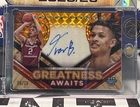 TREVON BRAZIL 2023 BOWMANS BEST GREATNESS AWAITS ORANGE REFRACTOR  AUTO /25