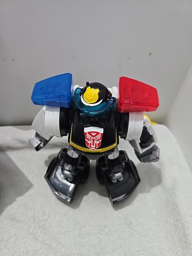 Transformers Playskool Rescue Bots Electronic Chase Police Bot 9” 2010 (A34) - Picture 4 of 4