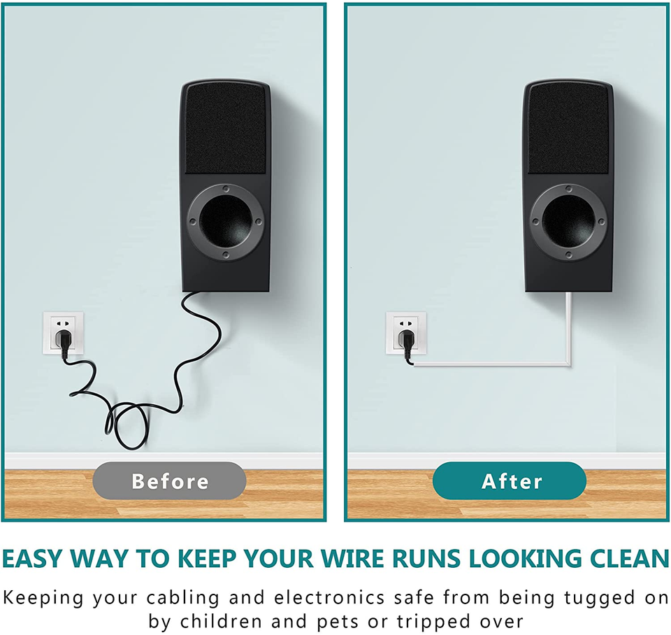 One Cord Cover Wall 153In Mini Wire Hider, Wire Cover for Hiding