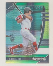 2020 Panini Prizm Draft HYPER GREEN & YELLOW PRIZM COLTEN KEITH RC Rookie Tigers