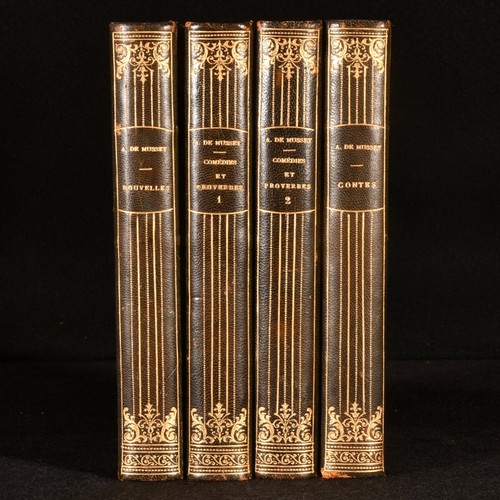 1900-1903 4vol The Works of Alfred de Musset French Language - Picture 2 of 8