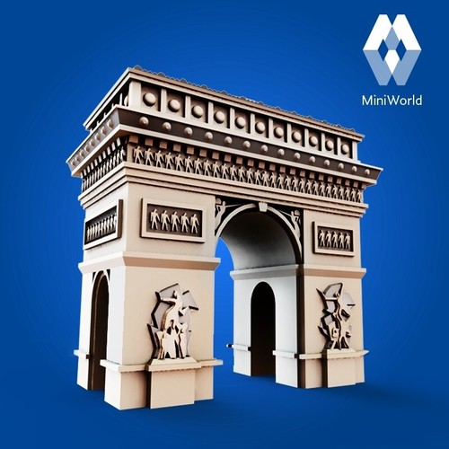 Arc de Triomphe - Frankreich maßstabsgetreues Modell mehrere Größen verfügbar - Bild 10 von 10