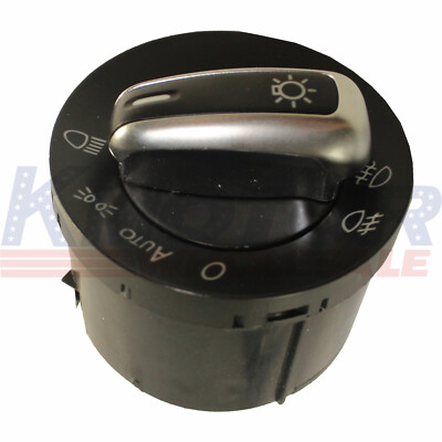 Auto Headlight Switch 5ND941431B Chrome Black For VW MK5 MK6 Passat B6 2005-2013