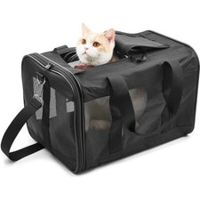 Fabric Collapsible Pet Travel Carrier Soft Sided Portable Bag for Dogs and Cats