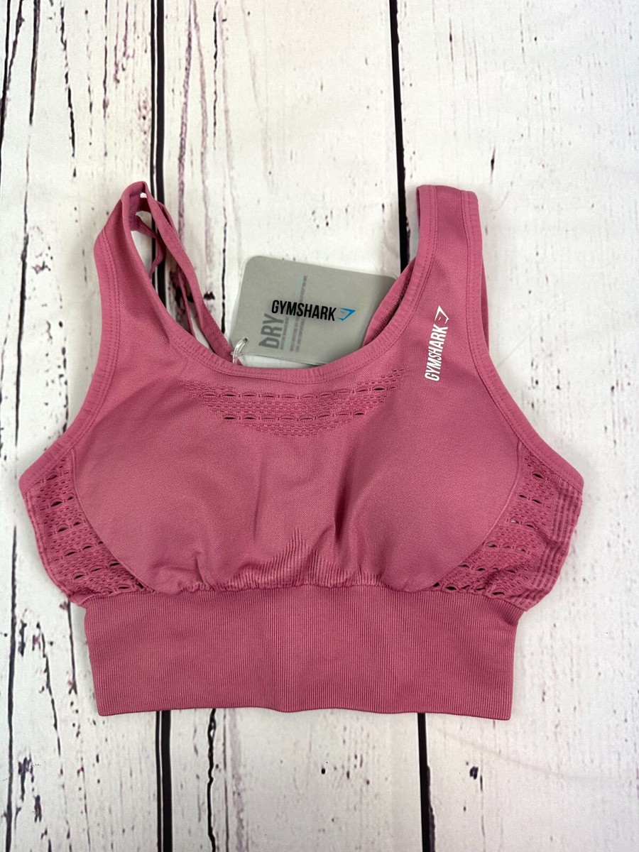 New Gymshark Womens Energy Seamless Crop Top Dusky Pink