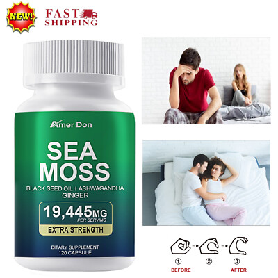 #ad #ad HOT Sea Moss and Shilajit BundleSea Moss 1000mgBlack Seed Oil 200mgAshwagandh $13.50