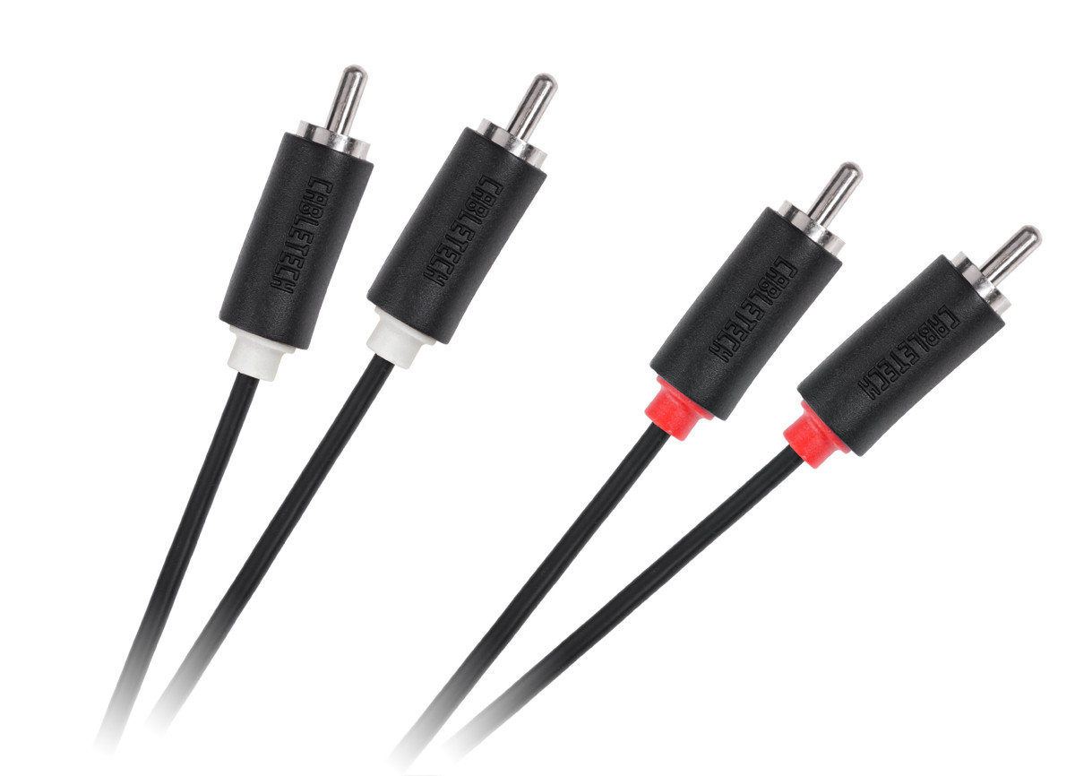 5901436788287 Кабель 2RCA-2RCA 5 м Cabletech стандартный кабель Cabletech 2590₽
