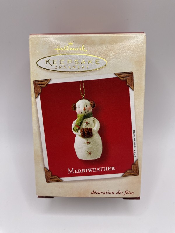 Hallmark Keepsake Ornament Christmas 2003 Merriweather Vintage- NEW- READ
