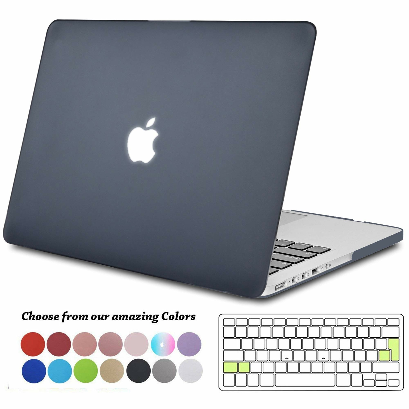 TECOOL Custodia MacBook PRO 13 Pollici Retina, Plastica Case Cover Rigida (B3K)