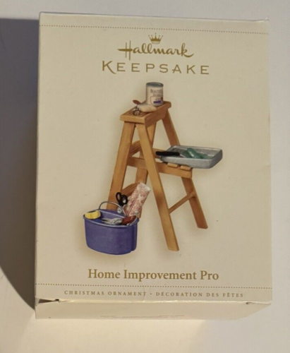 Hallmark Keepsake Home Improvement Pro Christmas Ornament Paint Ladder Tools - Picture 1 of 6