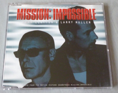 Adam Clayton & Larry Mullen - U2 - Mission: Impossible - 5 Track Maxi CD 1996